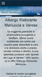 Mobile Screenshot of albergomariuccia.it